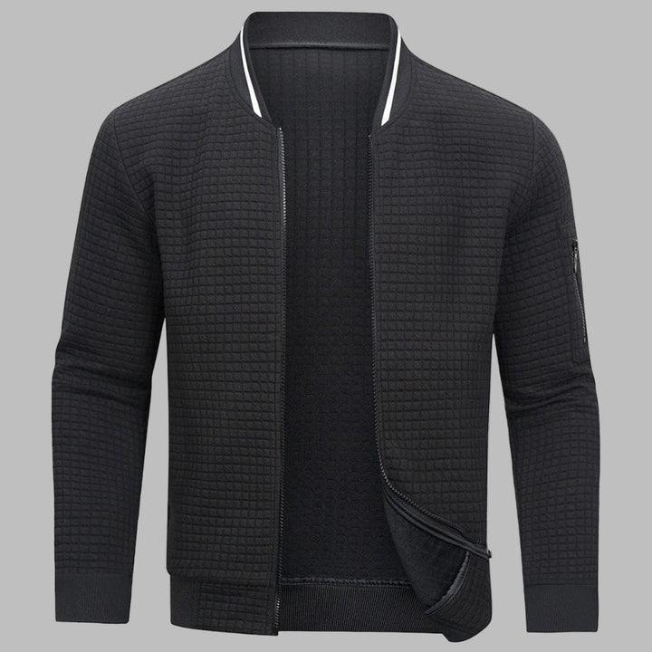 Komfortabel og Varm Menns Zip-Up Genser
