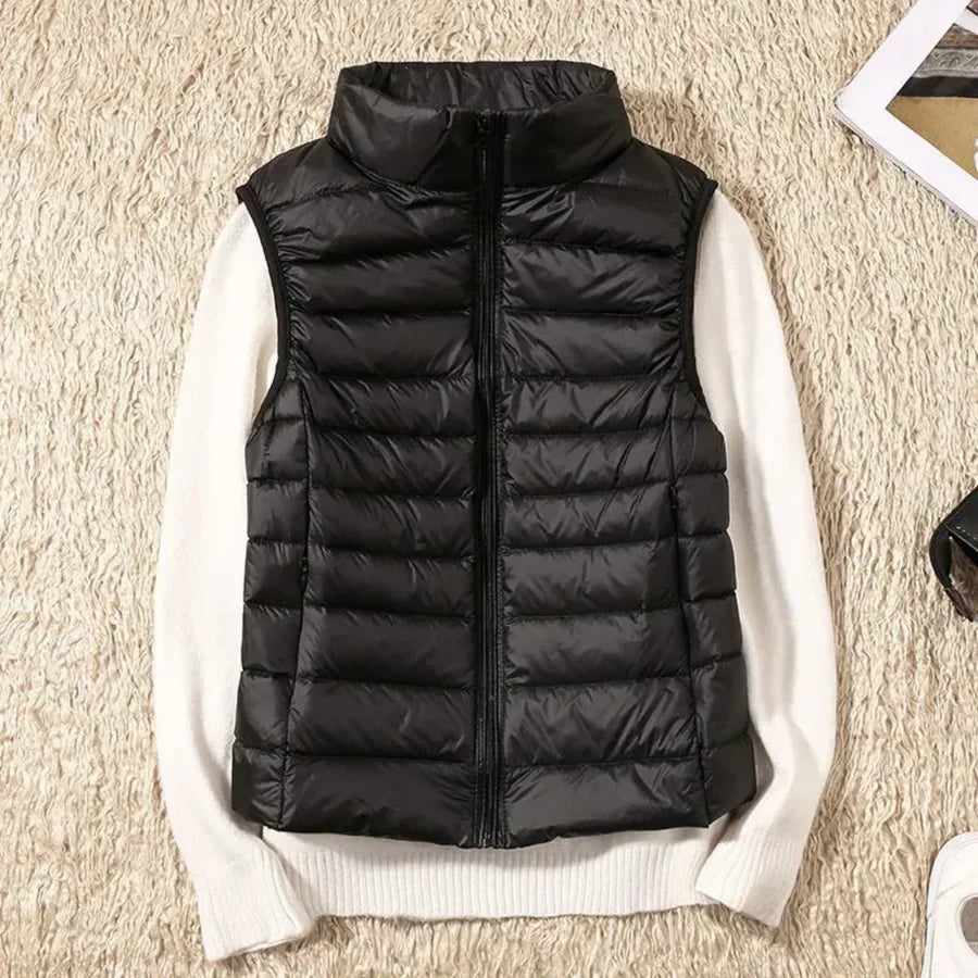 Vindbestandig Kvinners Bodywarmer med Glidelås