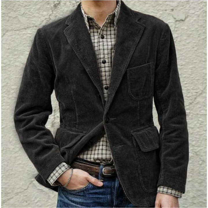 Herre vintage-blazer – Klassisk stil med moderne preg