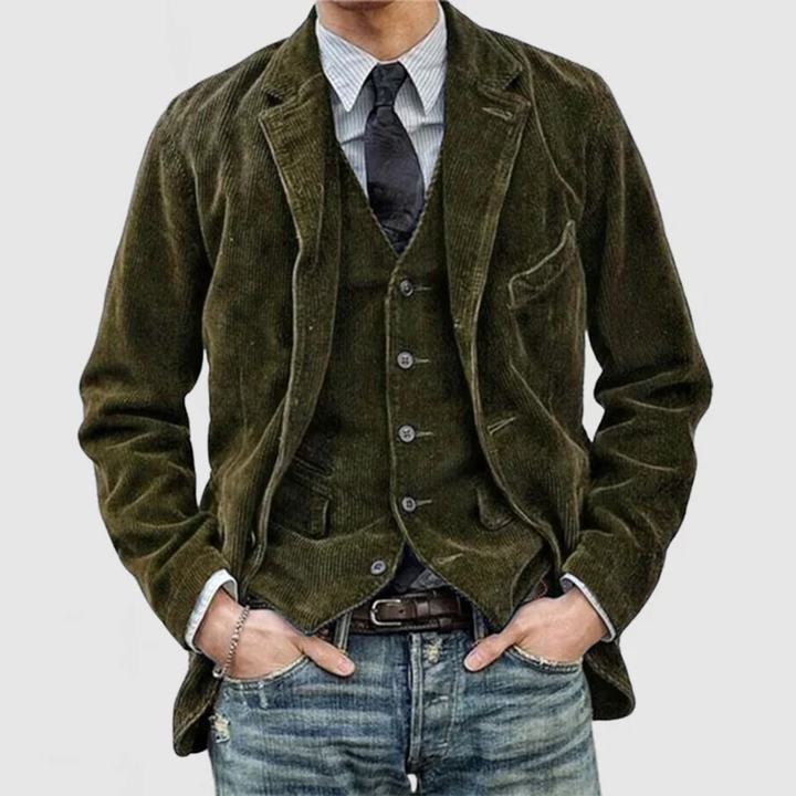 Herre vintage-blazer – Klassisk stil med moderne preg