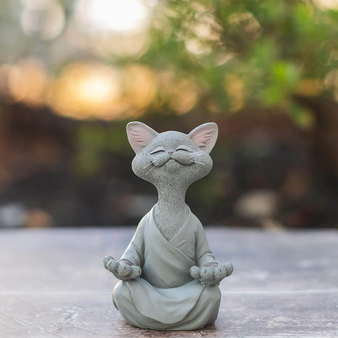 Buddha-kattefigur