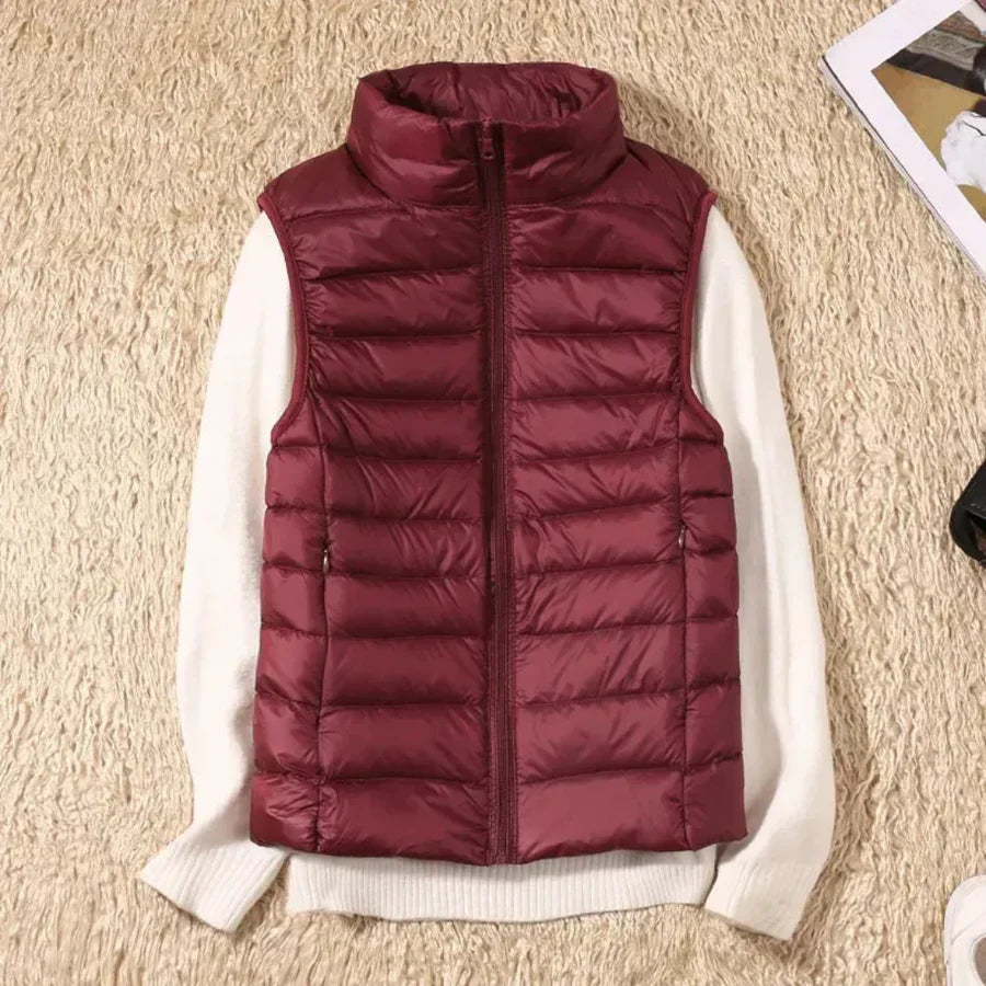 Vindbestandig Kvinners Bodywarmer med Glidelås