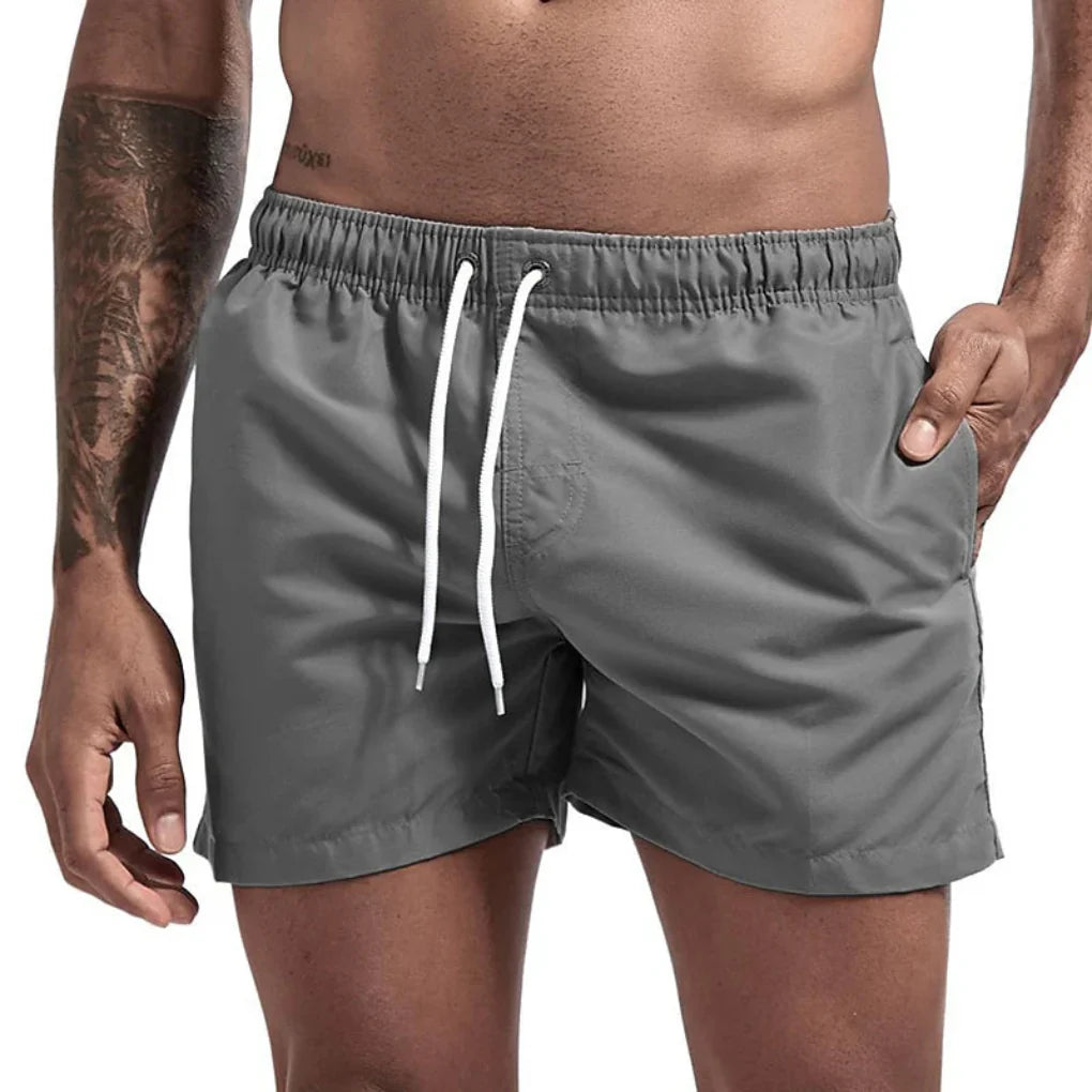 Men's swim shorts with quick-dry