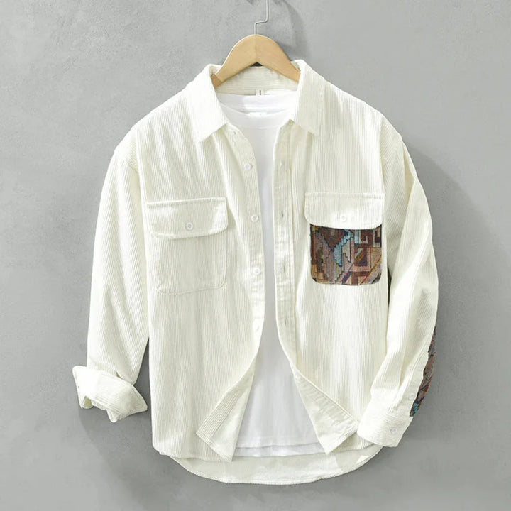 Herre vintage langermet skjorte – Klassisk stil med tidløs appell