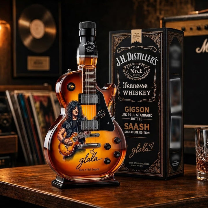 RockSpirit – Vintage Sunburst Gitarfigur til Flaskedekorasjon
