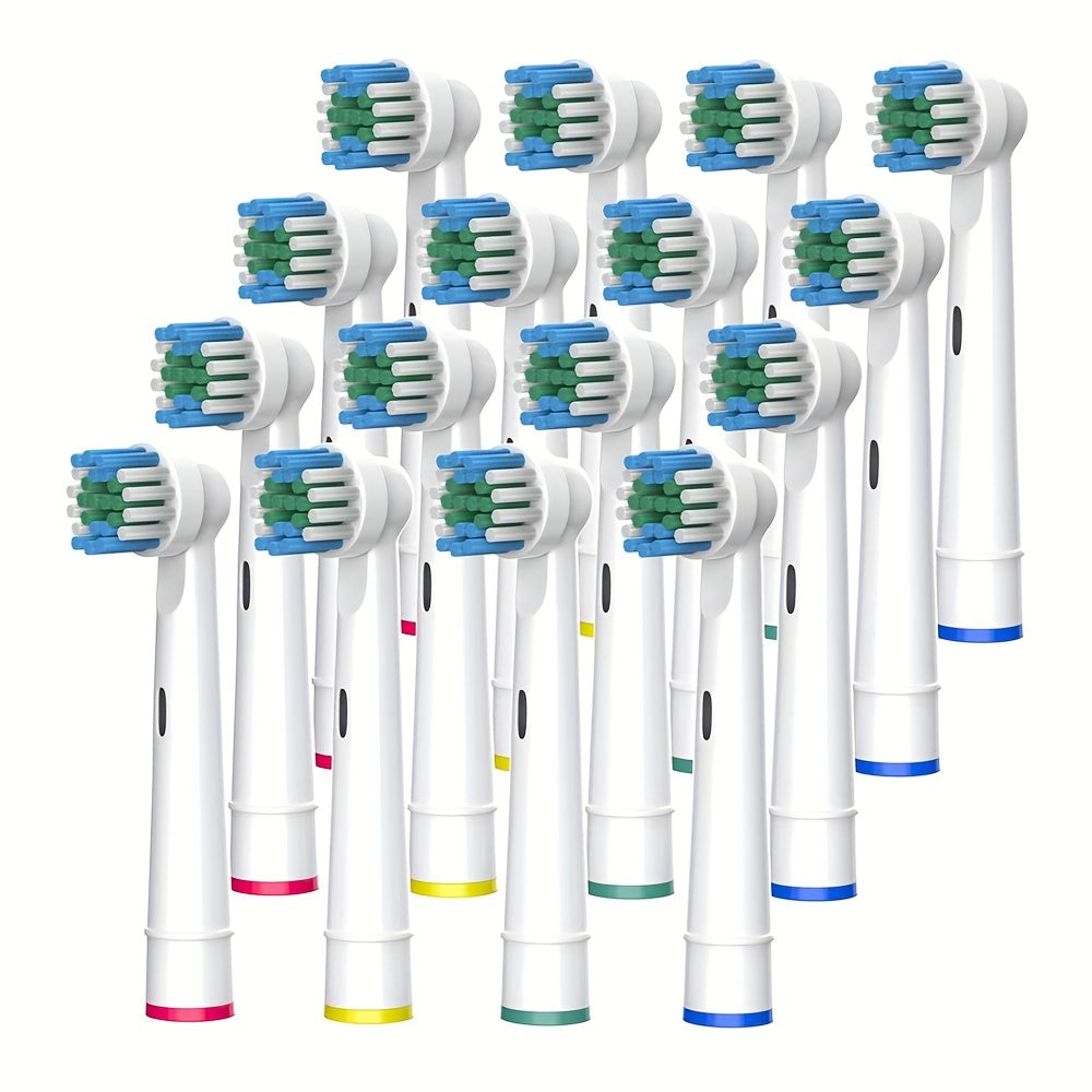 16 Erstatningsbørstehoder for Tannbørster – Passer til Oral-B-modeller og Gir Grundig Rengjøring