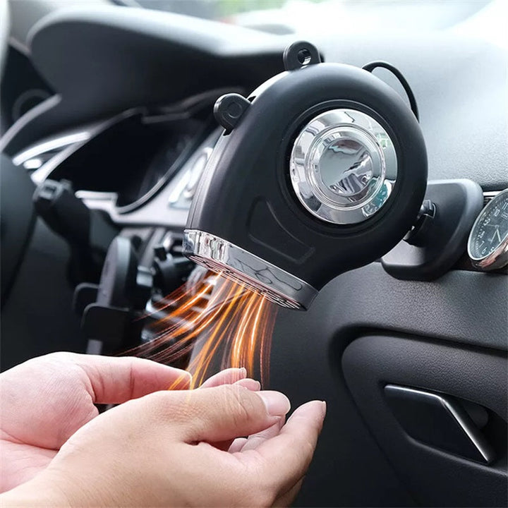 Bilvarmer 12V med 360° holder og justerbart håndtak