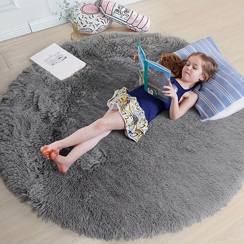 Rundt fluffy teppe - Clouda