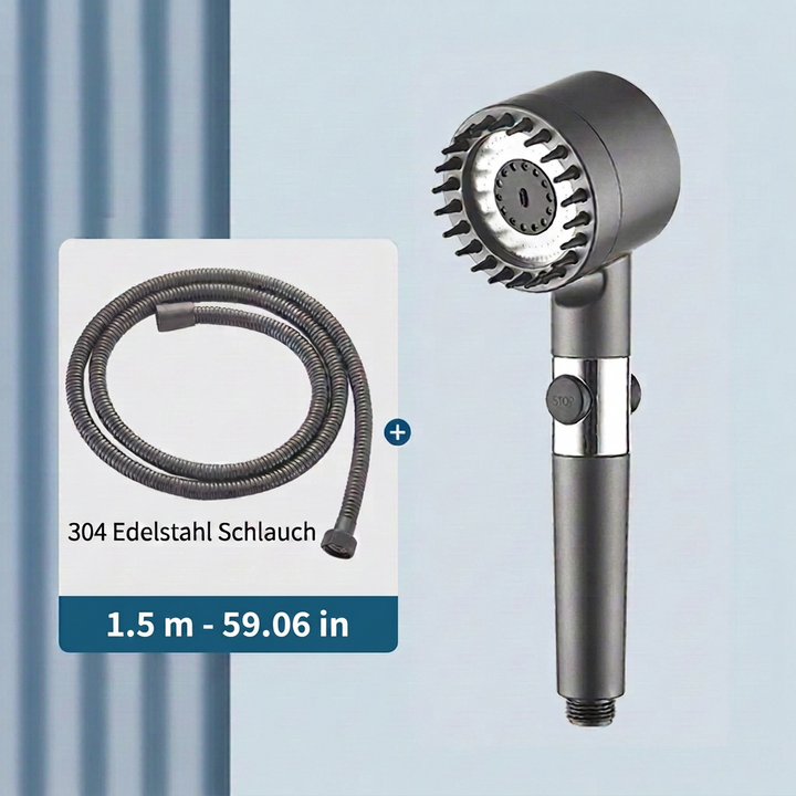 Dusjhode med filter og 5 filterpatroner