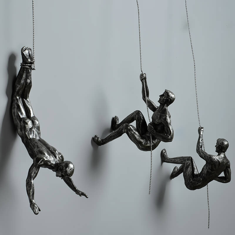 Klatrer-veggskulptur – PeakFigures