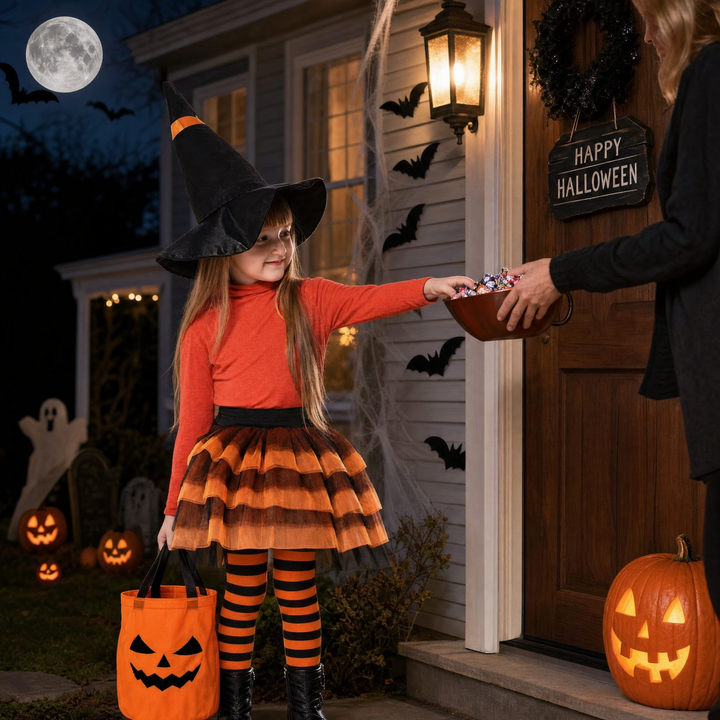 3D Halloween-gresskar trick-or-treat-veske