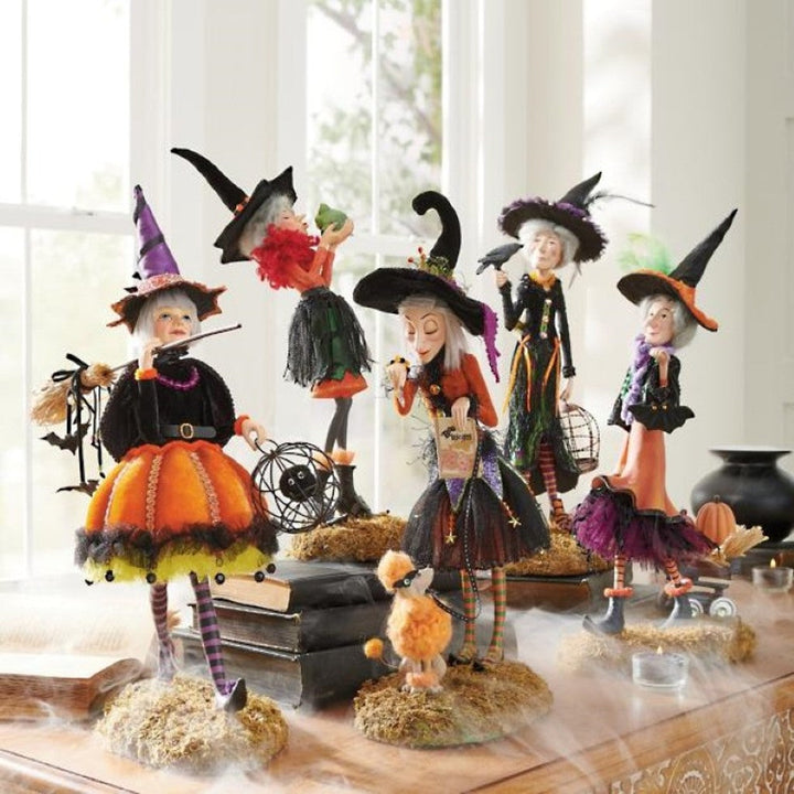 Bewitching Figure Halloween-heksedukke i resin håndverksdekoration — bilde 6