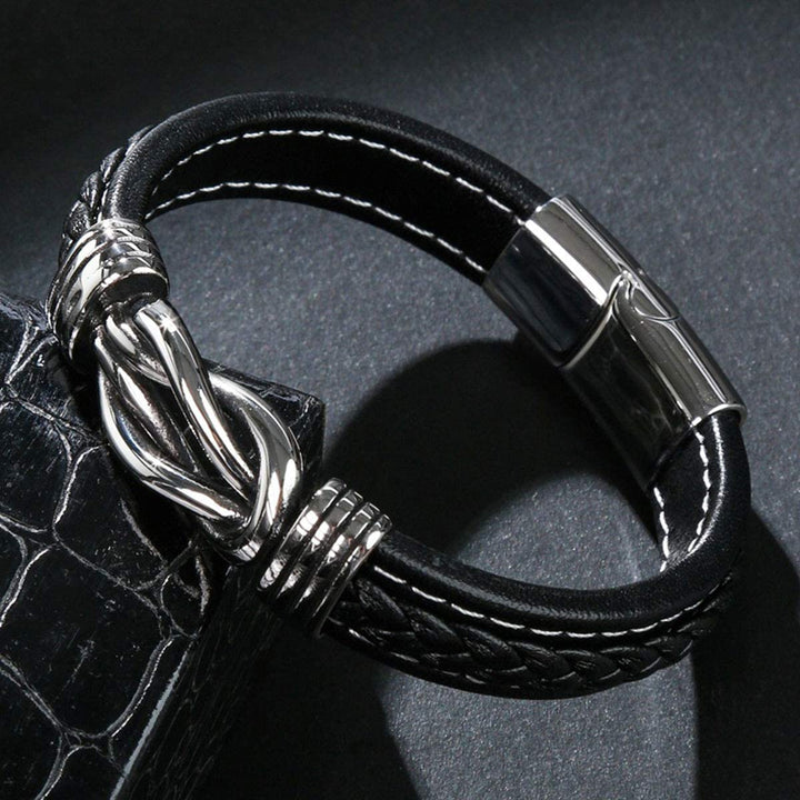 Infinity-armbånd | Armbånd i skinn med knute