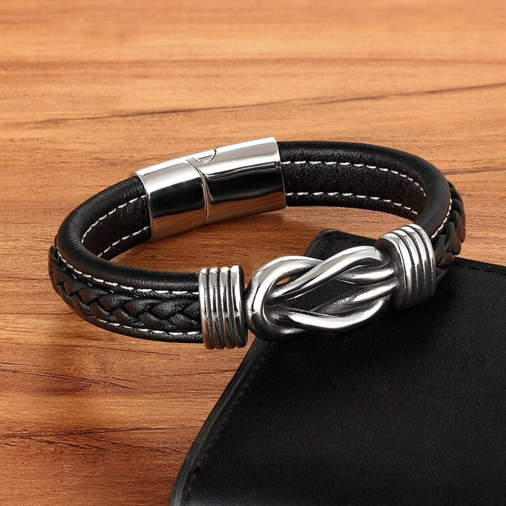 Infinity-armbånd | Armbånd i skinn med knute