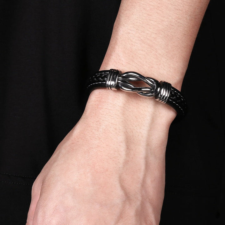 Infinity-armbånd | Armbånd i skinn med knute