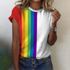 Stilvolles Regenbogen-T-Shirt