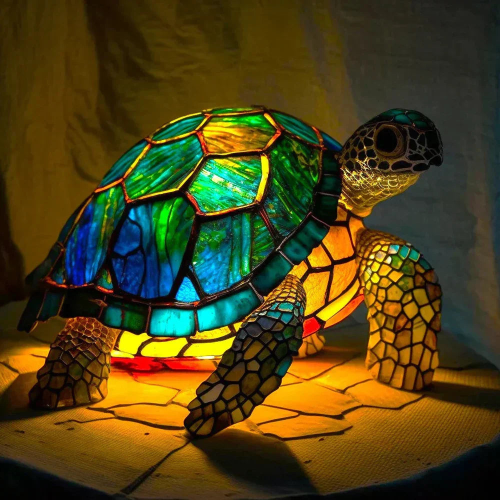 Dyrelamper i Farget Glass – Kunstnerisk Bordpynt