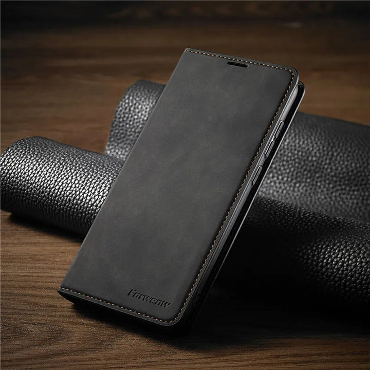 Luksuriøst magnetisk deksel for iPhone med sterk beskyttelse