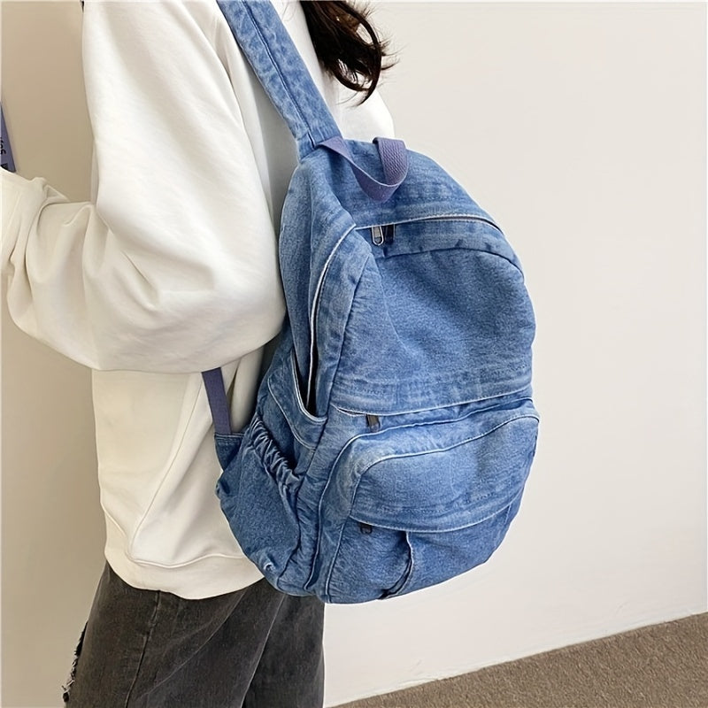 Ryggsekk i denim, unisex