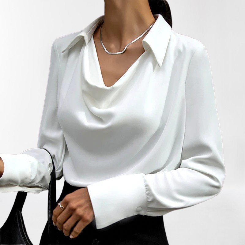 Elegant Silke Bluse for Kvinner – Luksuriøs og Stilig