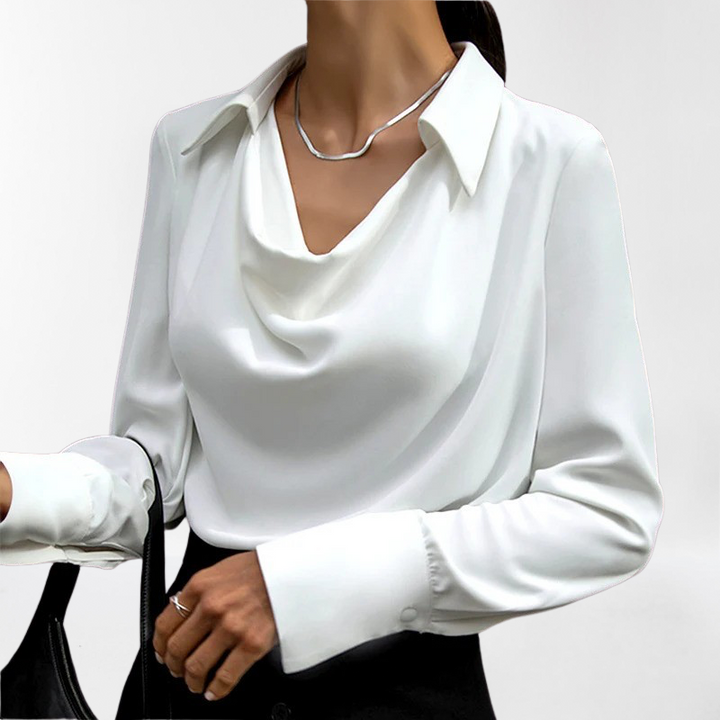 Elegant Silke Bluse for Kvinner – Luksuriøs og Stilig