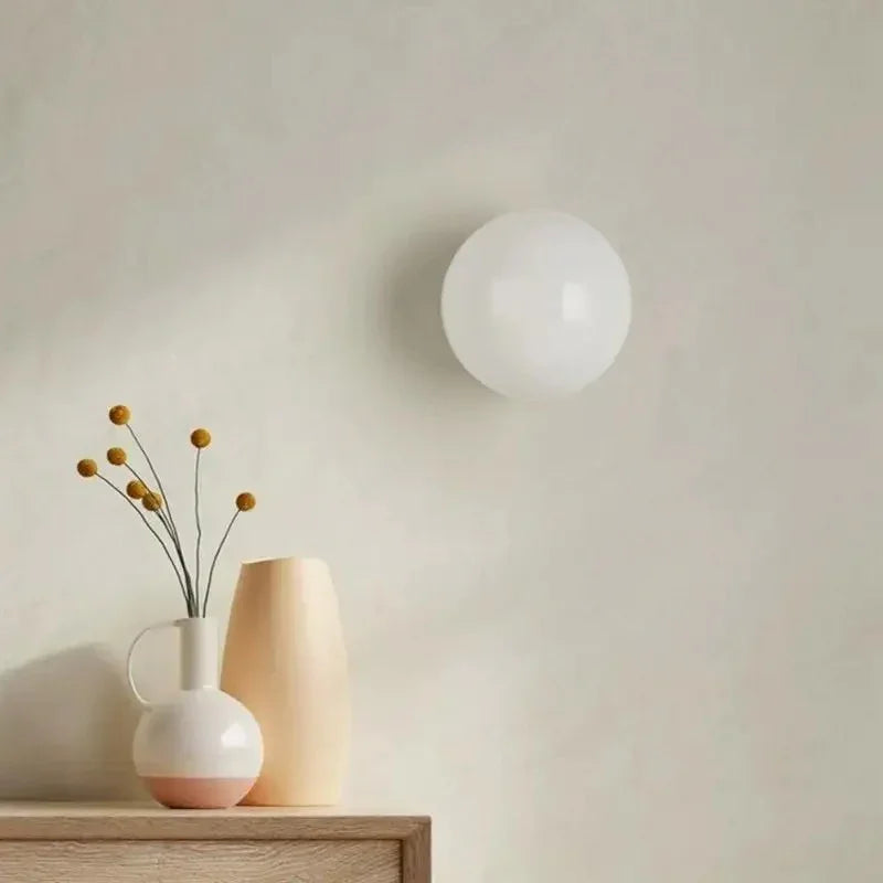 Vegglampe i Frostet Glass