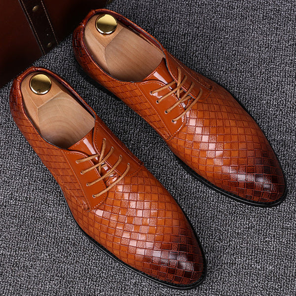 Classic Leather Lace-Up Shoes for Men