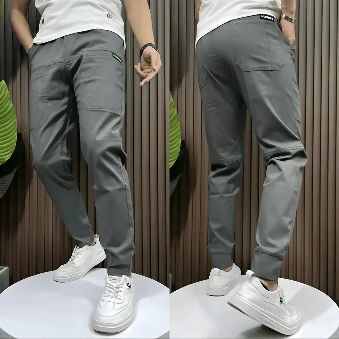 Elastic cargo pants