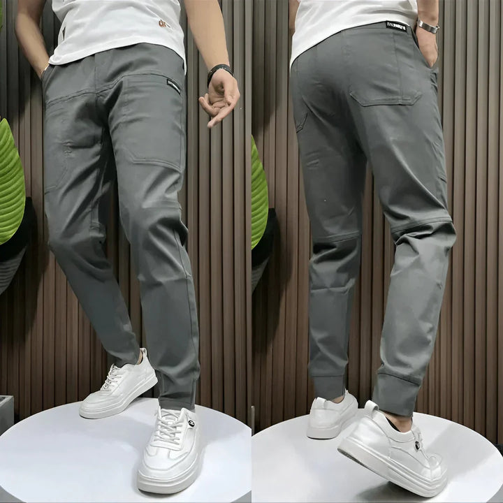 Elastic cargo pants