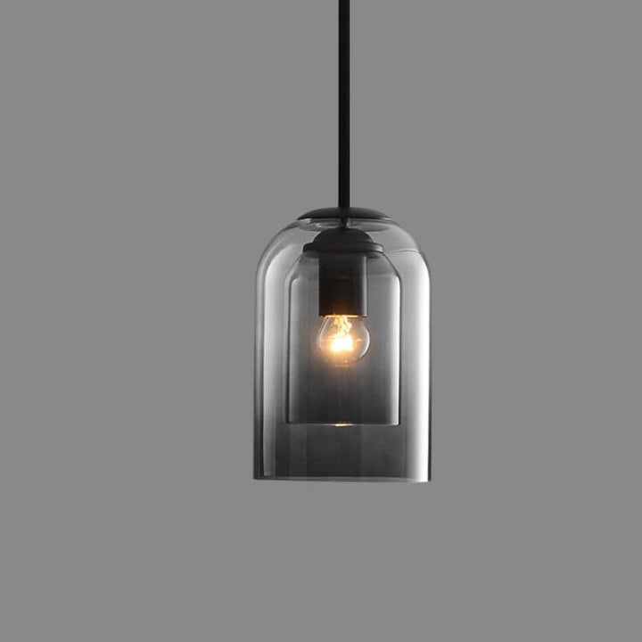 Elegant lysekrone i dobbelt glass - AuraGlas