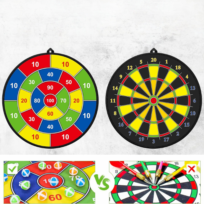 Stor blink for barn med klistreballer og piler – PlayTarget