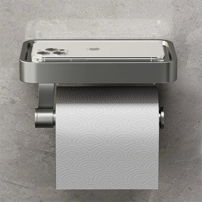 Toalettpapirholder med Hylle – Stalux
