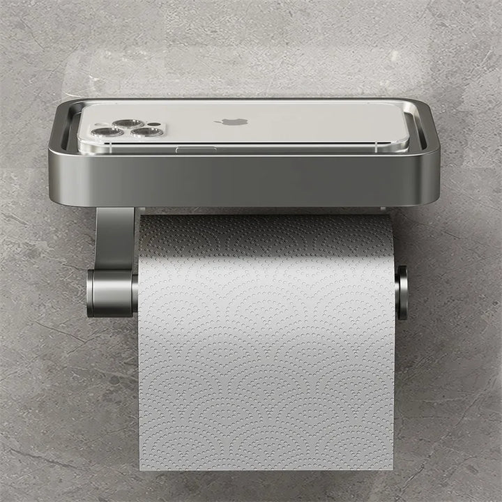Toalettpapirholder med Hylle – Stalux
