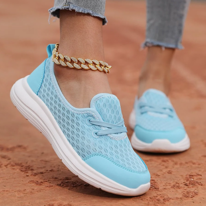 Orthopedic shoes with soft sole and mesh for women