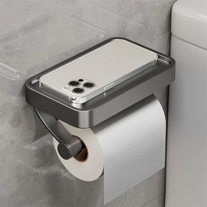 Toalettpapirholder med Hylle – Stalux