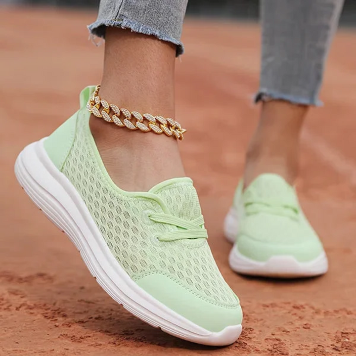 Orthopedic shoes with soft sole and mesh for women