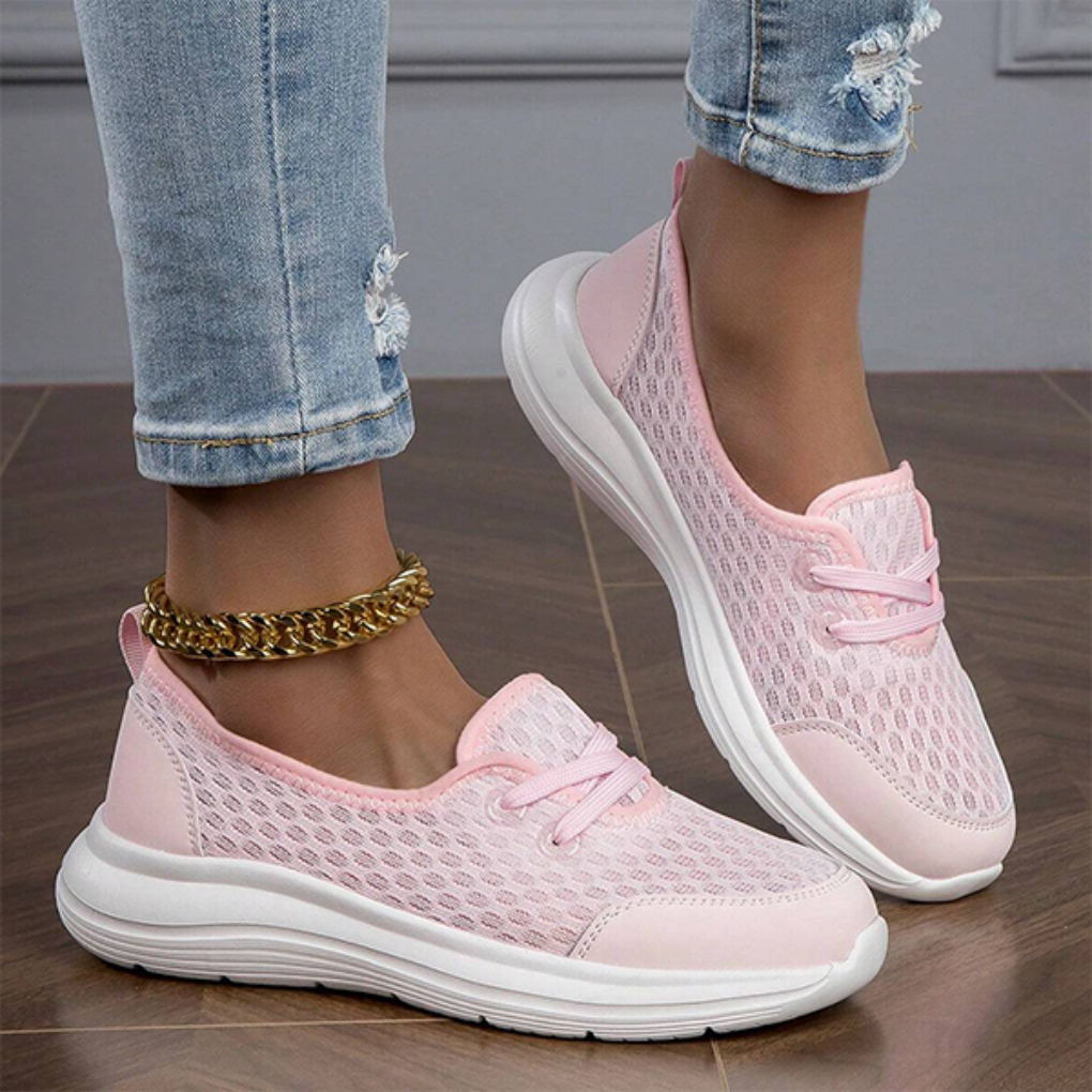 Orthopedic shoes with soft sole and mesh for women