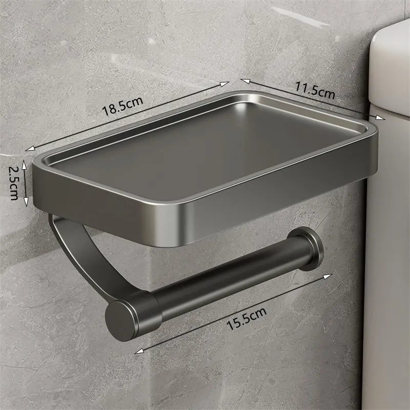 Toalettpapirholder med Hylle – Stalux