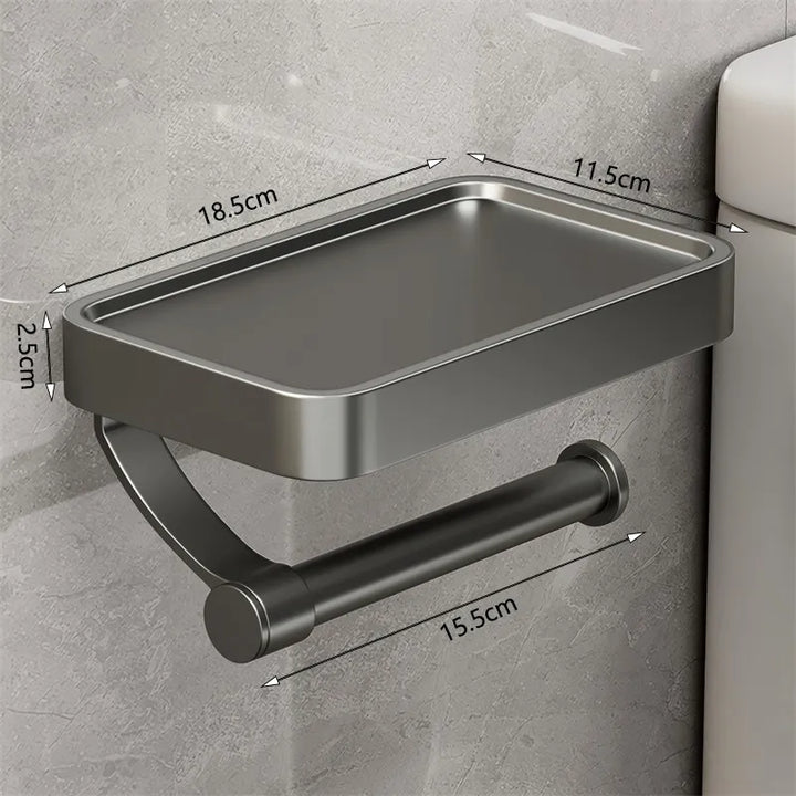 Toalettpapirholder med Hylle – Stalux