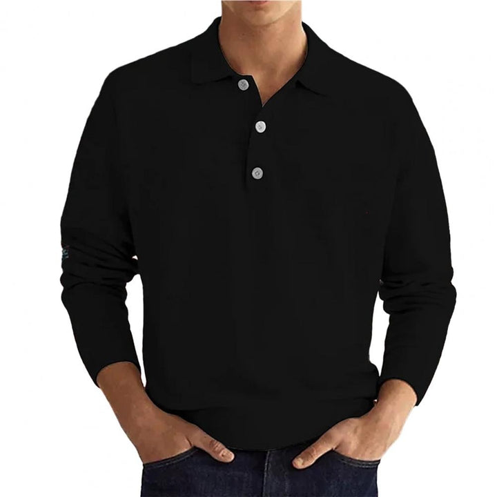 Long-Sleeved Polo Shirt for Men – Style and Comfort in One