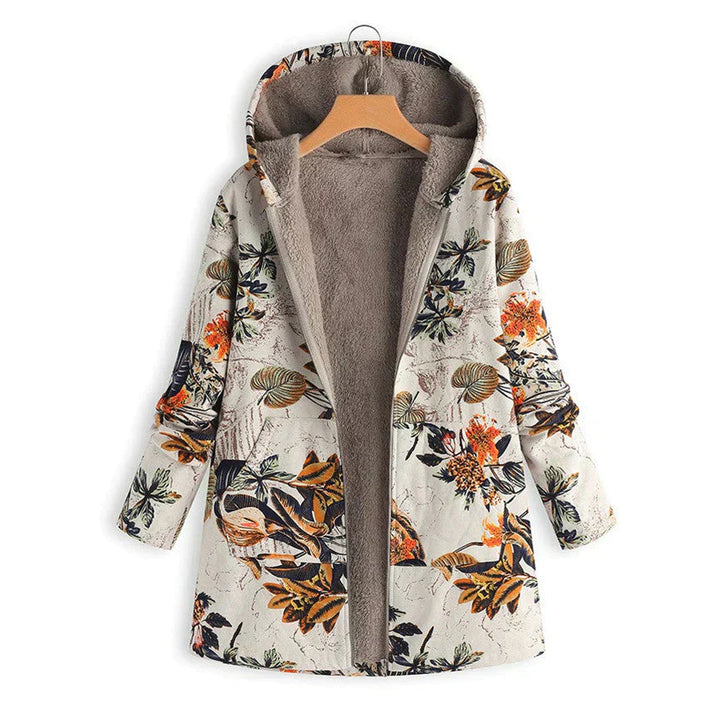 Light spring jacket for women with hood and front pockets