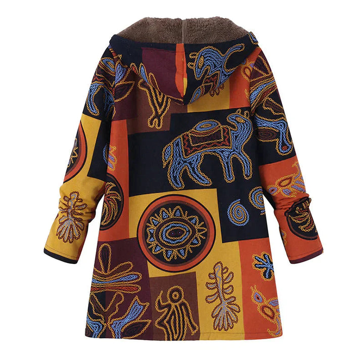 Light spring jacket for women with hood and front pockets