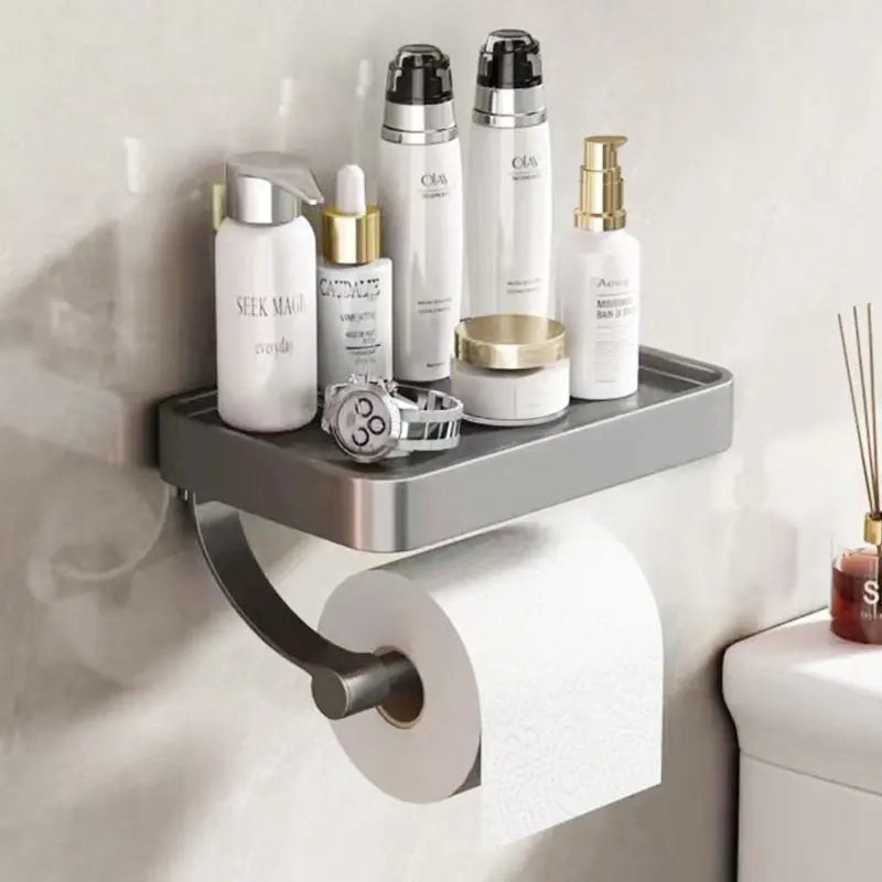 Toalettpapirholder med Hylle – Stalux