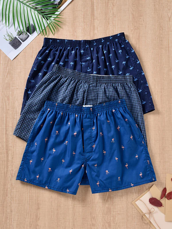 3-pack Men's Boxers in 100% Cotton