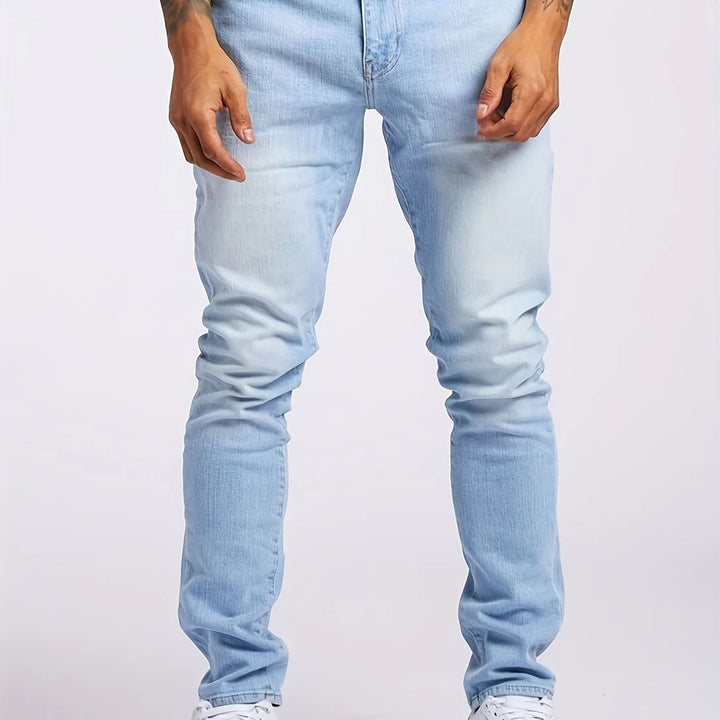 Slim Fit Jeans i stretchdenim for Menn