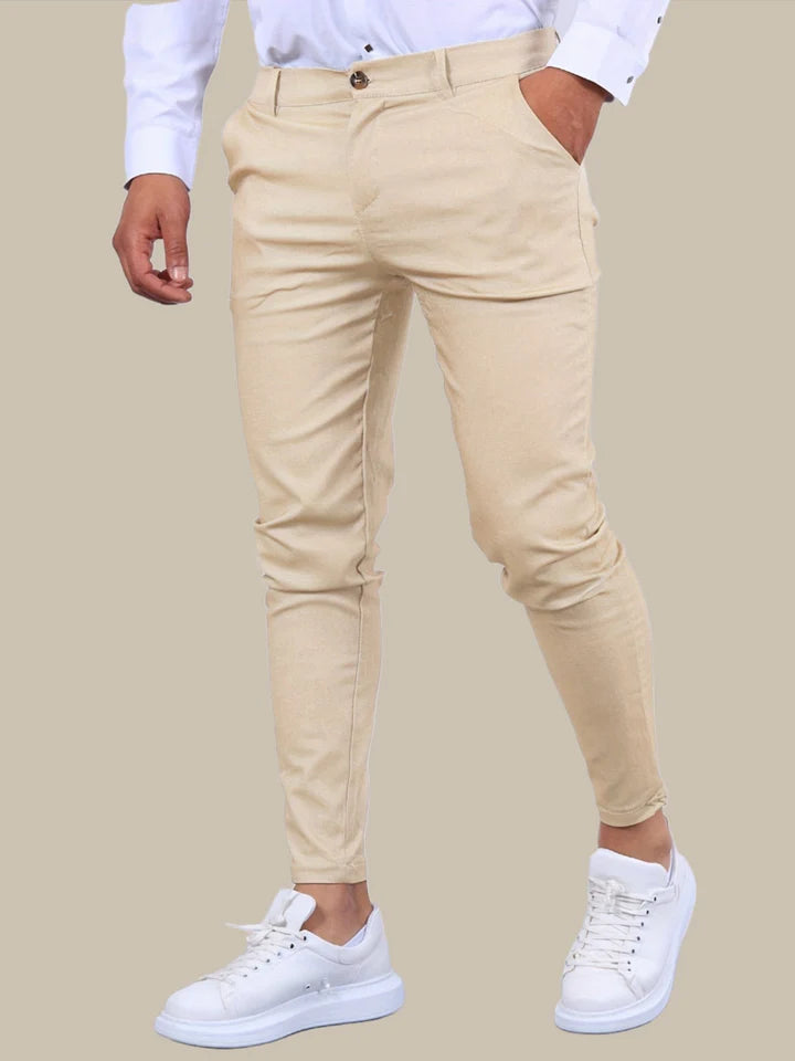 Strekkbare skinny bukser for menn