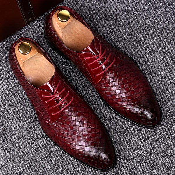 Classic Leather Lace-Up Shoes for Men