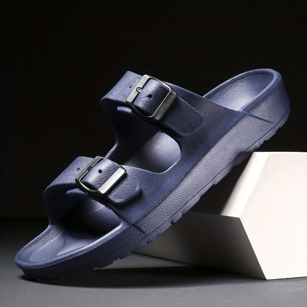 Herresandal med dobbel spenne