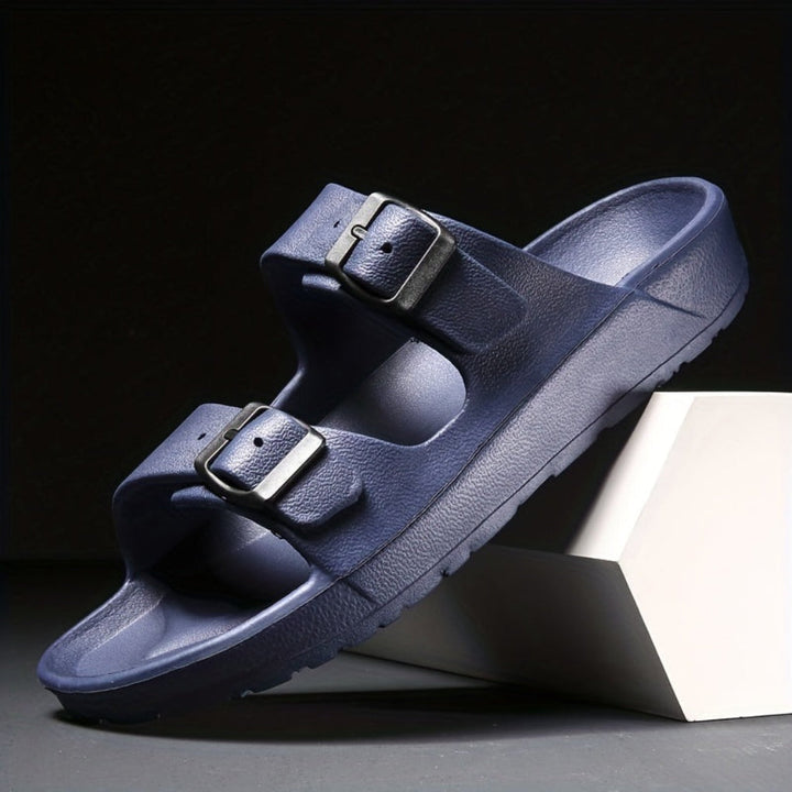 Herresandal med dobbel spenne