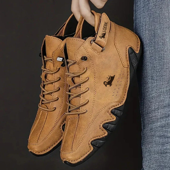 Comfortable orthopedic leather shoes